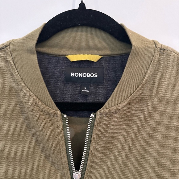 BOGO Bonobos Men’s Green zip up jacket with pockets - Picture 4 of 7
